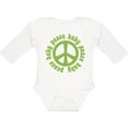 thumbnail image 3 of Inktastic Peace Baby Boys or Girls Long Sleeve Baby Bodysuit, 3 of 5
