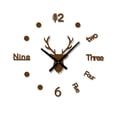 thumbnail image 1 of Monstrate Calcomanía de reloj despertador, pegatina de reloj de bajo ruido, decoración acrílica, reloj de pared ajustable DIY, café Decoración del hogar Café, 1 of 6