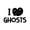 Black, variant on Vinyl Wall Art Decal - I Feel Ghost - 10" x 15" - Heart Design Seasonal Halloween Quote Sticker For Entryway Storefront Office Living Room Cute Spooky Decor