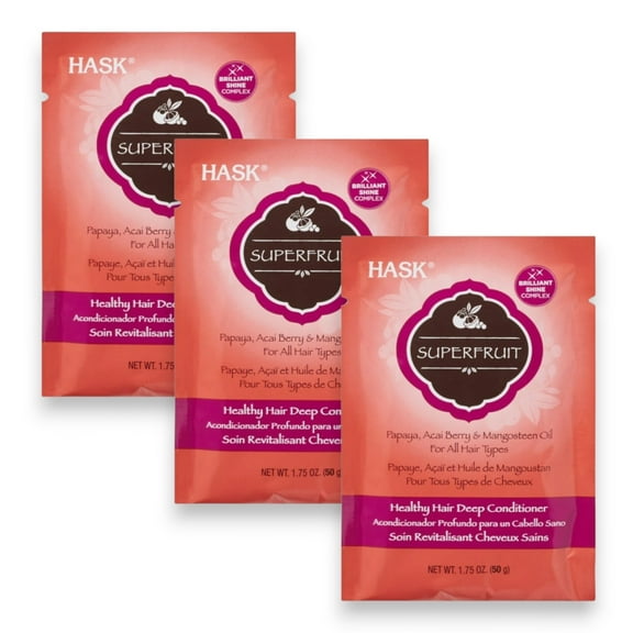 Hask Healthy Hair Deep Conditioner Superfruit, 1.75 OZ- 3 pack