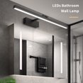 thumbnail image 3 of Lámpara de pared moderna con aplique LED AC100-240V 12W 50cm / 19.7in Lámpara de pared interior con Eccomum Lámpara frontal de espejo, 3 of 7