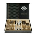 thumbnail image 1 of Gold Dinnerware Cutlery Set Kitchen Soup Spoon Flatware Stainless Steel Tableware, 1 of 8