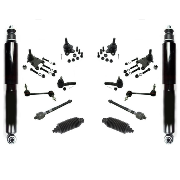 14Pc Tie Rods Ball Joints Sway Bar Links for 08-12 GMC Colorado 4 Wheel Drive