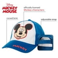 thumbnail image 2 of Disney Boys' Mickey Mouse Baseball Cap - 2 Pack 3D Character Curved Brim Strap Back Hat (2T-7), 2 of 7