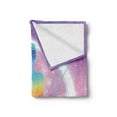 thumbnail image 2 of Indie Soft Flannel Fleece Throw Blanket, Human Silhouette Lotus Position Triangles Circles Galaxy Yoga, Cozy Plush for Indoor and Outdoor Use, 70" x 90", Lavender Pink Blue, by Ambesonne, 2 of 5
