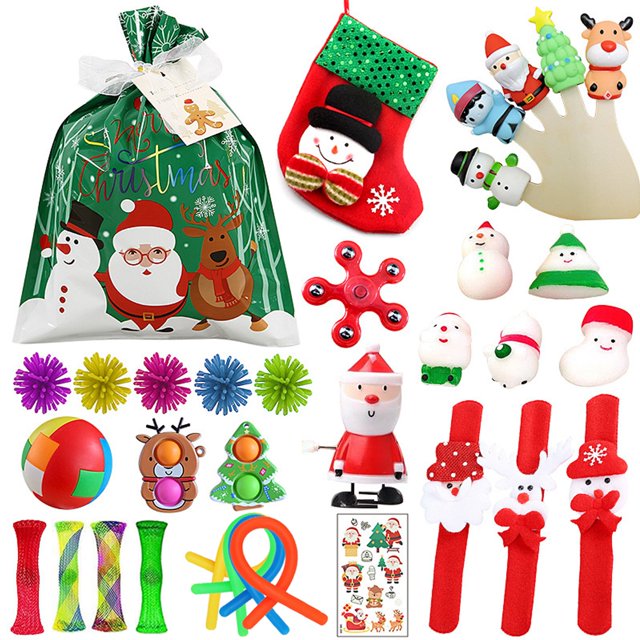 goowrom Christmas Decompression Toys Kit, Stress Relief Squeezing Board Game