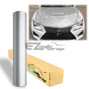 5D Carbon Fiber Silver High Gloss Car Vinyl Wrap Sticker Decal Film Sheet Decoration With Air Release Techology