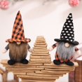 thumbnail image 3 of Gnomos de felpa de Halloween, decoración artesanal hecha a mano, gnomo sueco, decoración de elfo escandinavo, bonito adorno para el hogar, 19 pulgadas (negro) Sincero Electrónica, 3 of 5