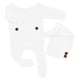 thumbnail image 3 of Baby Modeling Clothes Infant Clothing for Photography 1Set White Jumpsuit, 3 of 3