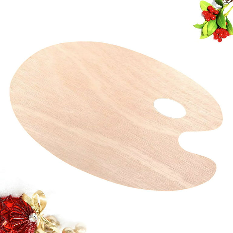 ArtSecret WP112 Art Palette Mix Wooden Oval Oil Painting Acrylic Color  Board Paint Tray Drawing Plate Study Tool Stationery - AliExpress