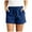 Blue, variant on vigerkar Women's Linen Shorts Casual Summer Shorts High Waisted Comfy Pull On Shorts with Pockets Purple, XXL