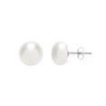 thumbnail image 5 of MABELLA 925 Sterling Silver AAA Genuine Freshwater Cultured Pearl White Button Stud Earrings for Women 8MM, 5 of 7