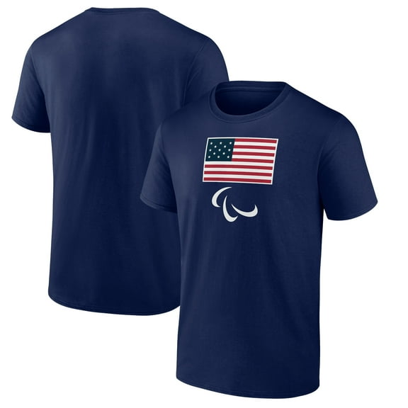 Men's Navy Team USA 2024 Paralympics Primary Logo T-Shirt