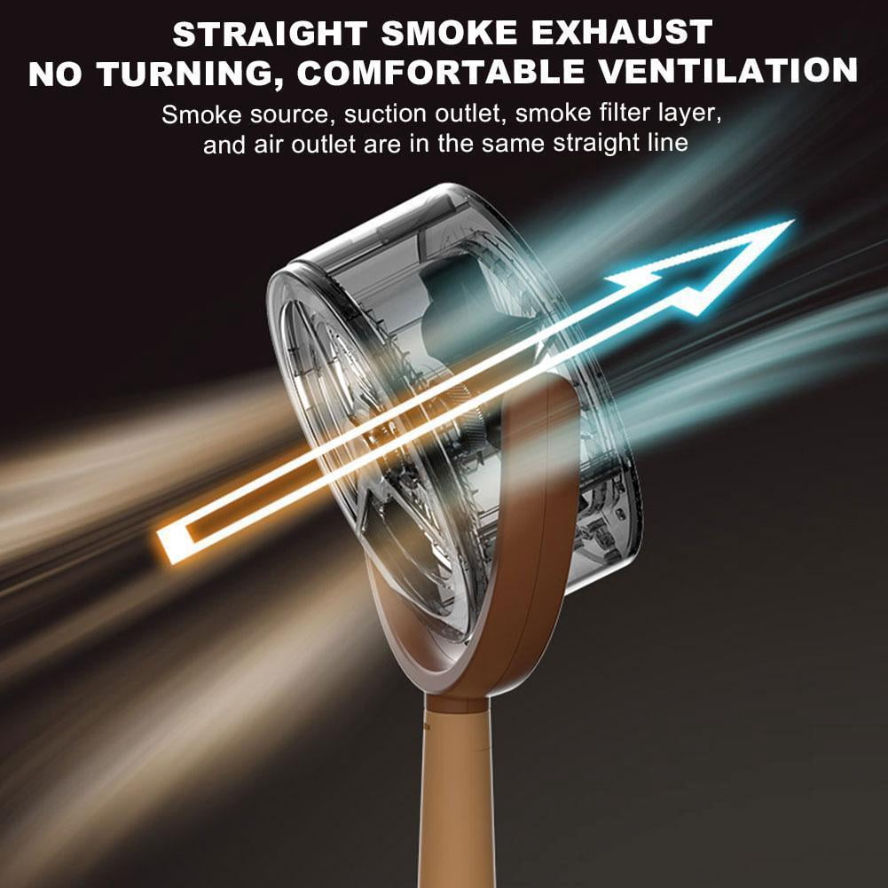 Portable Smoke Away Purifier Fan, Mini Desktop Kitchen Exhaust Hood with Activated Carbon Filter