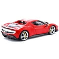 thumbnail image 2 of Ferrari 296 GTB Assetto Fiorano Red with White Stripes "Race + Play" Series 1/18 Diecast Model Car by Bburago, 2 of 4