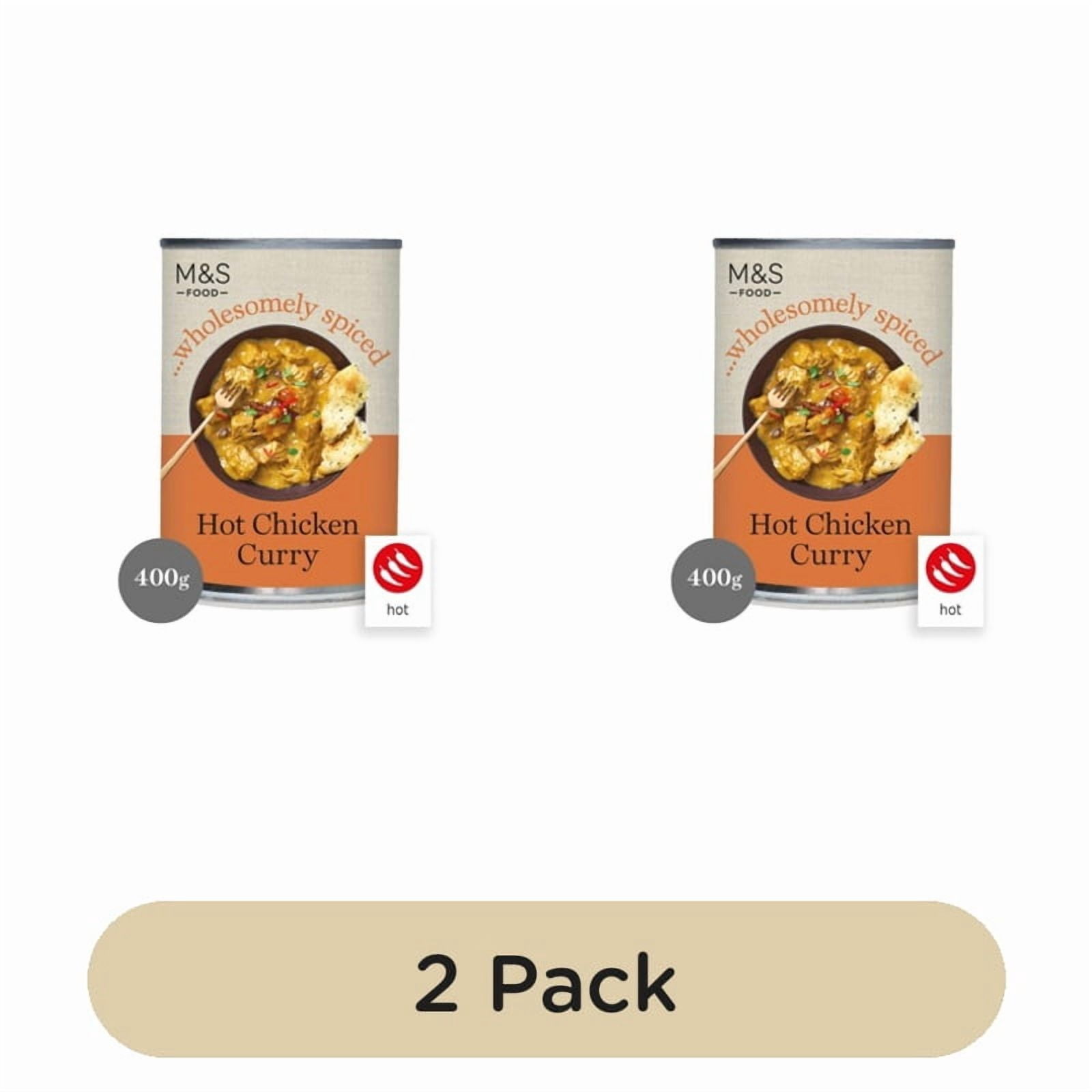 M&S Hot Chicken Curry 400g, British Import (Pack of 2)