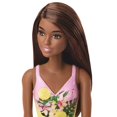 thumbnail image 3 of Barbie Swimsuit Beach Doll with Brown Hair & Tropical Floral Print Suit, 3 of 7