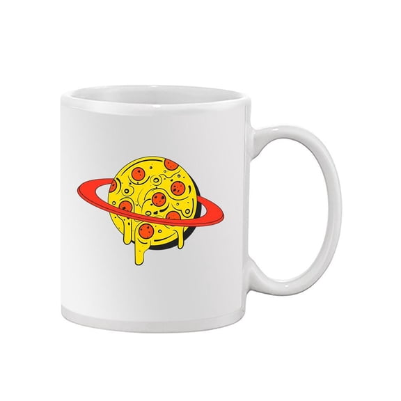 Planet In Form Of Pizza.  Mug  -Image by Shutterstock,