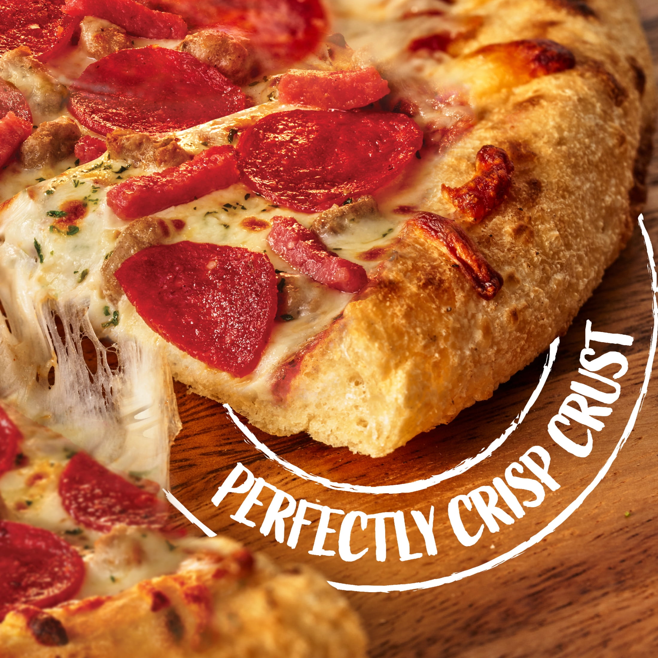 DiGiorno Frozen Pizza, Italian Meat Trio, Wood Fired Style Crust, 16.9 oz (Frozen)