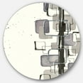 thumbnail image 1 of Designart 'Glam Dancing shape III' Art Mural Cercle en Métal, 1 of 3