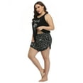thumbnail image 3 of HDE Women's Plus Size Pajama Set Tank Top and Shorts Sleepwear PJ Sets (Send Noods, 2X), 3 of 5