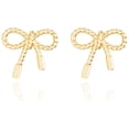 thumbnail image 1 of Arete broquel dorado CYRA modelo lazo, 1 of 3