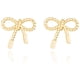 thumbnail image 1 of Arete broquel dorado CYRA modelo lazo, 1 of 3