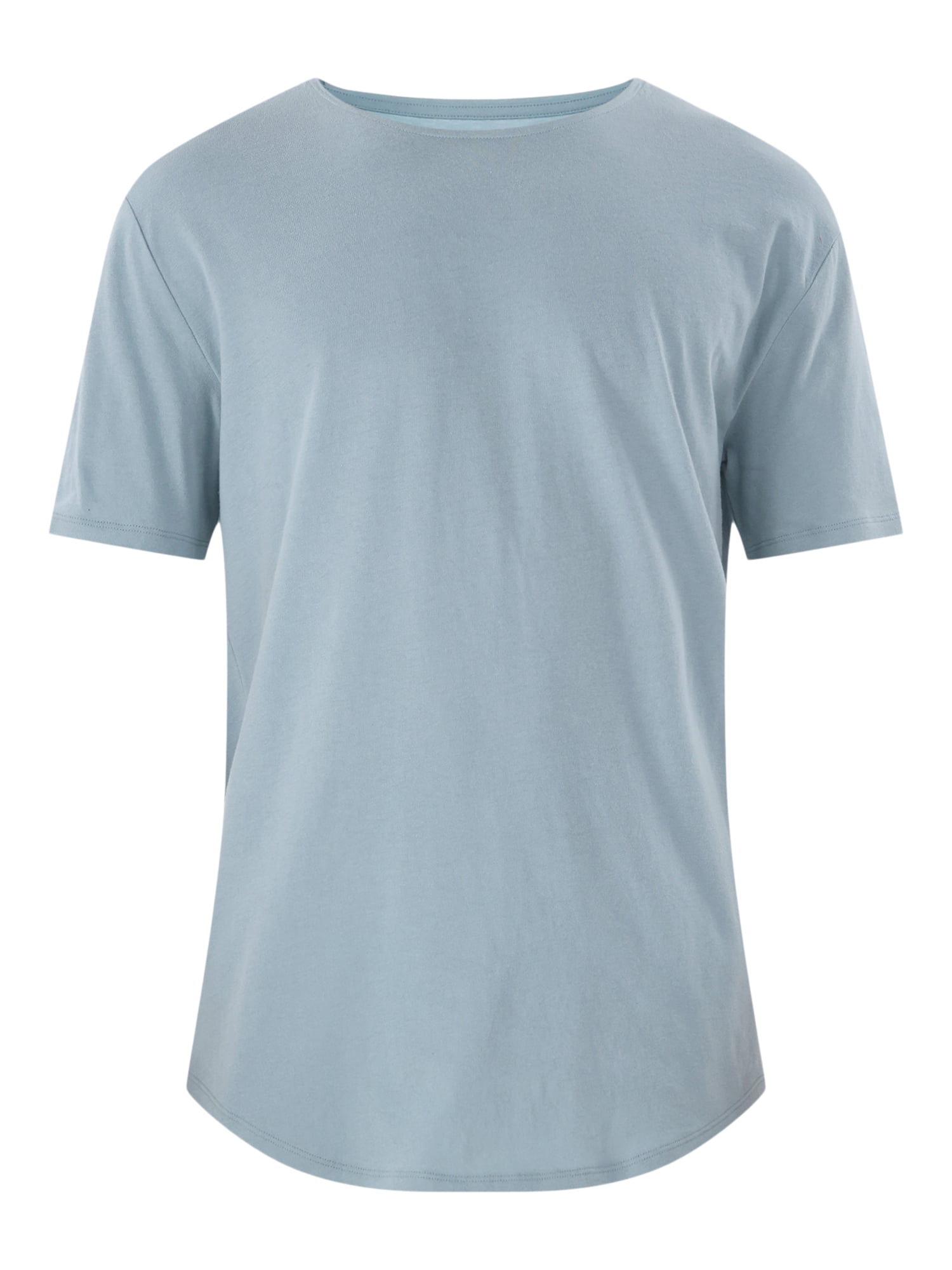No Boundaries Men's & Big Men's Longline Curved Hem Elongated Tee Shirt, 2-Pack, Sizes XS-5XL