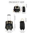 thumbnail image 3 of LAVA Rolling Backpack with Carry on Suitcase 2 Pcs Wheeled Luggage Set for Women Men Rolling Laptop Backpack Overnight Trolley Suitcase Duffle Bag for Travel Work Business Black, 3 of 10