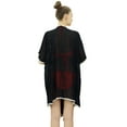 thumbnail image 2 of Bimba Women Lightweight Georgette Waterfall Shrug Asymmetrical Hem Open Front Coverup, 2 of 9