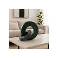 thumbnail image 2 of Home Decor and Bathroom Decor Marble Double Ring - Modern Shelf Sculpture and Office Accents for Room Styling - Coffee Table Ornaments and Living Room Decor Statues Design - 6", Green & Black, 2 of 11