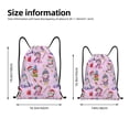 thumbnail image 2 of Sikiie Christmas Unicorns Drawstring Backpack Drawstring Bags, Draw String Back Bag for Sports, Gym, Travel, Swimming, Beach-Small, 2 of 6