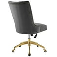 thumbnail image 5 of Regent Tufted Vegan Leather Office Chair Black White, 5 of 10