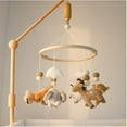 thumbnail image 5 of The Peanutshell Safari Serenity Baby Musical Wooden Crib Mobile, 5 of 6