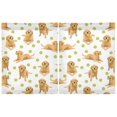 thumbnail image 2 of Dogs Playing Tennis Pattern Tier Curtains Tier Kitchen Living Room Bedroom Balcony 2 Panels 27x24 Inch, 2 of 9