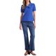 thumbnail image 2 of BLUSA CHIC para Mujeres con Cuello Peter Pan, Manga Corta Abullonada, Camisa Retro L Azul Real, 2 of 6