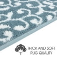 thumbnail image 4 of Leaves Collection Contemporary, Cozy, Vibrant and Soft Stair Mats & Rugs, 9'' x 28'', 4 of 6