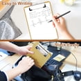 thumbnail image 6 of AGCAN Wood Clipboards Set of 2, Clipboards with Low Profile Clip, Memo Size Clipboard, Hardboard Office Clipboard 8.5" x 5.7" for Classroom, Office, Home, 6 of 7