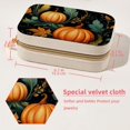 thumbnail image 5 of Thanksgiving Pumpkin Leaves Portable Velvet Earring Organizer with Removable Compartment, Necklace Holder, Jewelry Organizer, and Decorative Gift Box, 5 of 7