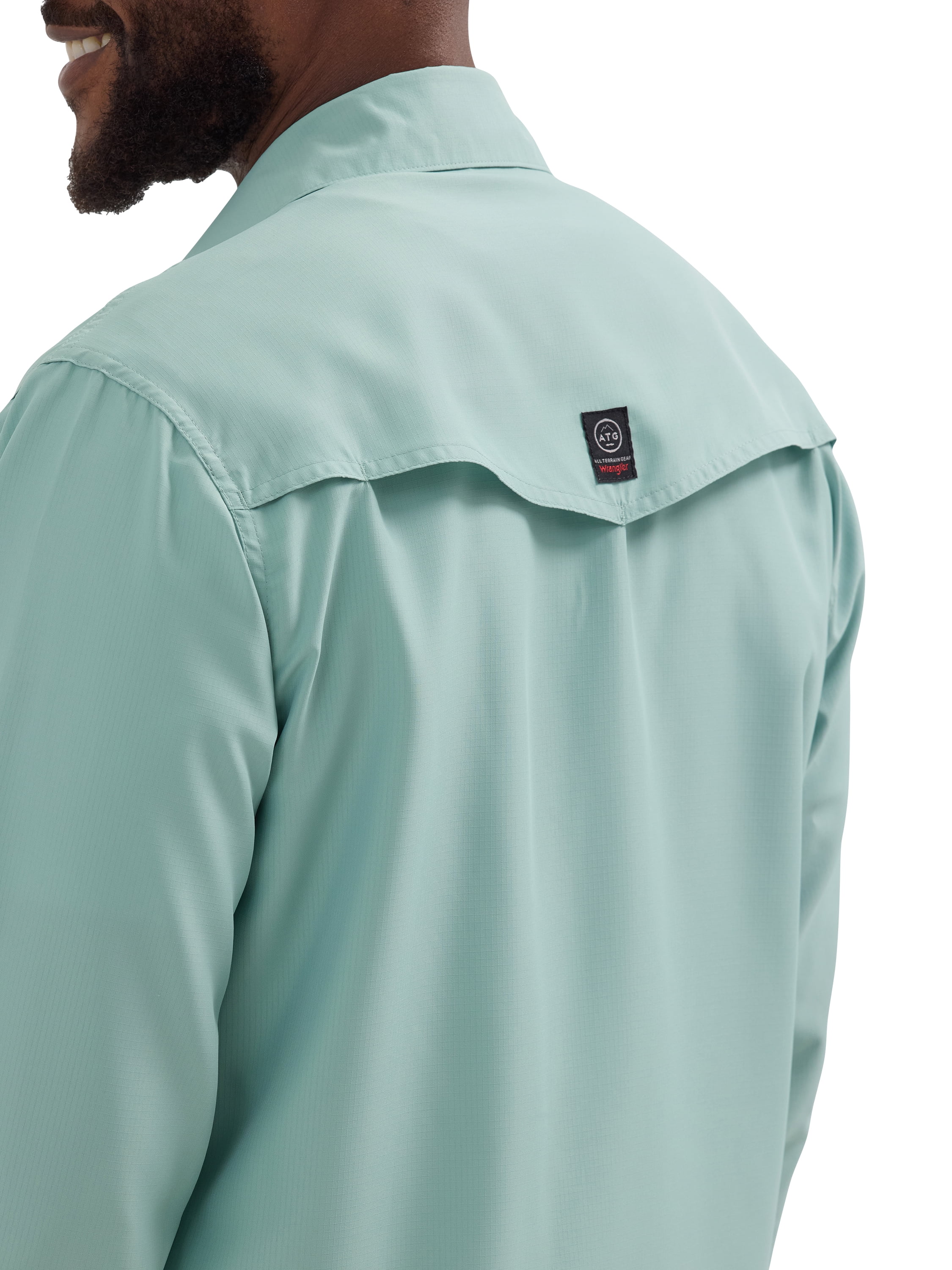 Wrangler?? ATG Men's Western Performance Shirt with UPF 40+ Protection, S-2XL
