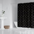 thumbnail image 2 of Black Gold Sun Moon Planet Pattern Shower Curtain 84"x72" ,Bathroom Decorative Shower Curtains Set with 12 Hooks,Modern Waterproof Washable Shower Curtain, 2 of 6
