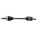 Detroit Axle - 2pc Front CV Axles for 1992-2000 Honda Civic, 1997-2000 Acura EL, 2 CV Axle Shafts Assembly 1998 1999 Replacement
