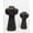 BLACK, variant on Aria Home Set of 2 Tall Textured Ceramic Flower Vases Black Home Decor Accent Style