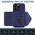thumbnail image 4 of Dteck for iPhone 15 Pro Max Wallet Case with Shoulder Strap, Premium PU Leather Kickstand Card Slots, Magnetic Clasp and Durable Shockproof Cover for iPhone 15 Pro Max,Blue, 4 of 7