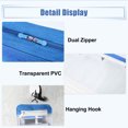 thumbnail image 4 of Unique Bargains Travel Toiletry Bag Hanging Makeup Bag with Compartments Water-resistant Foldable Blue, 4 of 7
