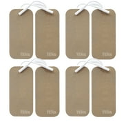 TENS Wired Electrodes Compatible with TENS 7000, TENS 3000 - 8 Premium 2"x4" Wired Replacement Pads for TENS Units - Discount TENS Brand
