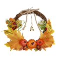 thumbnail image 1 of Guirlande de Citrouilles et Feuilles d'Érable Simulées d'Automne, Baies Rouges, Mariage, Décoration Murale pour la Maison, Fournitures Festives, Accessoire Photo pour l'Halloween, Noël, Action de Grâce, Décoration de Porte, Linteau, Fenêtre, 1 of 9