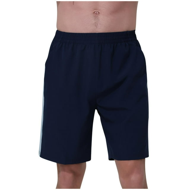 Pantalones Cortos Deportivos Casuales para Hombres Pantalones Cortos de Fitness Respirables de Secado Rápido con Bolsillos para Correr Y Gimnasio