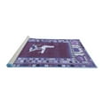 thumbnail image 2 of Ahgly Company Machine Washable Indoor Rectangle Persian Blue Traditional Area Rugs, 2' x 3', 2 of 4