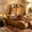 Brown, variant on Peispie 59" Modern Floor Chair, Ergonomic Caterpillar Lazy Sofa Chair, Soft Upholstered Armless Lounge Chair with High-Density Foam, Comfy Reading Accent Chair for Bedroom, Green